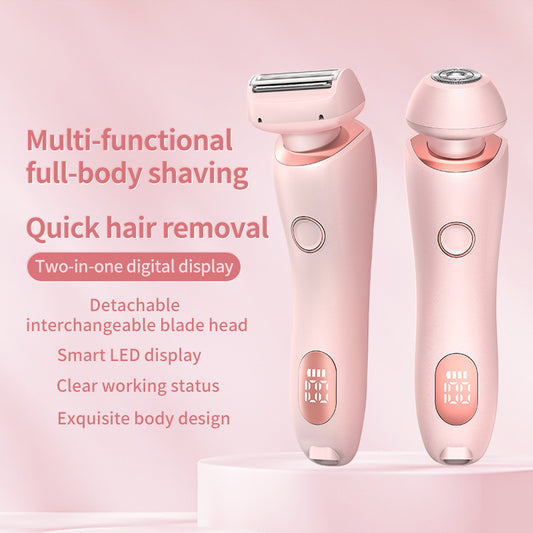 2-in-1 Rechargeable Epilator & Trimmer – Painless Hair Removal for Women